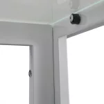 Ezra 120 cm szögletes üveg étkezőasztal