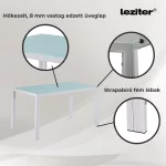 Mira 4+1 étkező garnitúra fehér-fekete