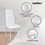 Liana 4+1 étkező garnitúra fehér