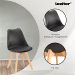 Zara 6+1 étkező garnitúra fekete-fehér