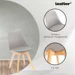 Zara 4+1 étkező garnitúra szürke-fehér