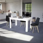 Yorki Standard étkezőasztal 140x80 cm fehér