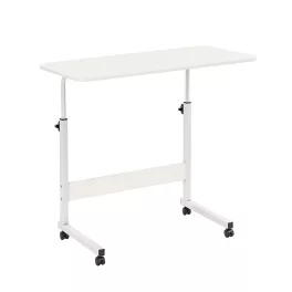 Állítható magasságú laptopasztal 80x40 cm fehér