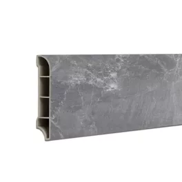  Vinyl SPC padlószegély Fjord márvány mintás sötét szürke 2400x60x12 mm