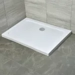 Modena Slim aszimmetrikus szögletes akril zuhanytálca, 80x120 cm