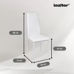 Tino NOVA Étkezőszék, fehér színben