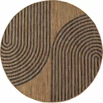 Ay. MIRA 120 x 120 1453 Fekete Kör szőnyeg