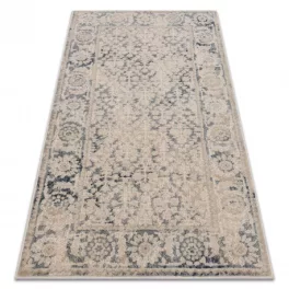  Kab. NAIN szőnyeg Keret dísz vintage 68981/50955 bézs / sötétkék 80x150 cm