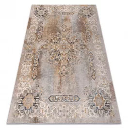   Kab. NAIN gyapjú szőnyeg Rozetta 1539/51655 szürke / bézs 80x150 cm