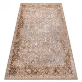   Kab. NAIN gyapjú szőnyeg Dísz, keret, 1631/51655 szürke / barna 80x150 cm
