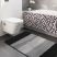 Fürdőszoba szőnyeg Montana 03N fekete 2 részes szett (50cmx80cm+40x50cm)