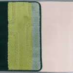 Dy. Montana 2 részes fürdőszoba szett 04N zöld Komplet (50 cm x 80 cm + 40 cm x 50 cm) szőnyeg
