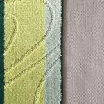 Dy. Montana 2 részes fürdőszoba szett 05 Zöld Komplet (50 cm x 80 cm + 40 cm x 50 cm) szőnyeg