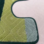 Fürdőszoba szőnyeg Dy. Montana 03N zöld 2 részes szett (50cmx80cm+40x50cm)