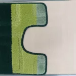 Fürdőszoba szőnyeg Dy. Montana 04N zöld 2 részes szett (50cmx80cm+40x50cm)