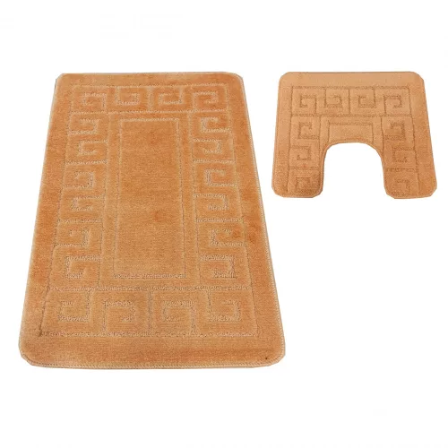 Dy. Montana 2 részes fürdőszoba szett Ethnic Salmon Komplet (50 cm x 80 cm + 40 cm x 50 cm) szőnyeg