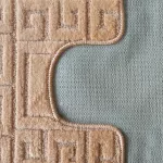 Dy. Montana 2 részes fürdőszoba szett Ethnic Salmon Komplet (50 cm x 80 cm + 40 cm x 50 cm) szőnyeg