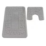 Dy. 2 részes fürdőszoba szett Montana Ethnic Sand szürke (50 cm x 80 cm és 40 cm x 50 cm)