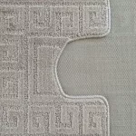 Dy. 2 részes fürdőszoba szett Montana Ethnic Sand szürke (50 cm x 80 cm és 40 cm x 50 cm)