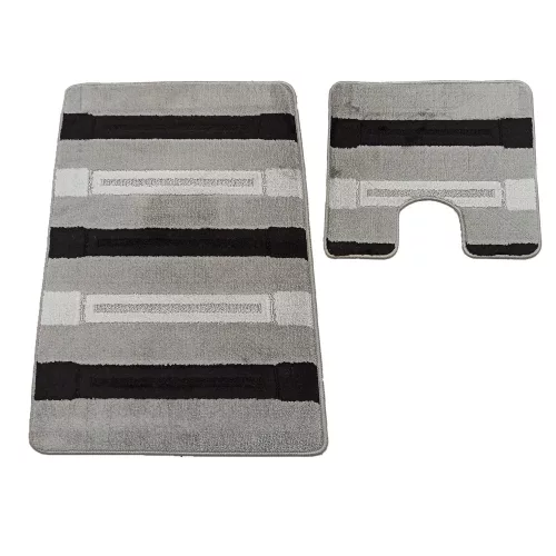 Dy. 2 részes fürdőszoba szett Montana Said XL szürke (60 cm x 100 cm és 50 cm x 60 cm)