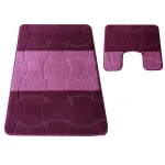 Dy. 2 részes fürdőszoba szett Montana Sariyer XL Aubergine (60 cm x 100 cm és 50 cm x 60 cm)