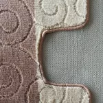 Dy. Montana 2 részes fürdőszoba szett Sile bézs Komplet (50 cm x 80 cm + 40 cm x 50 cm) szőnyeg