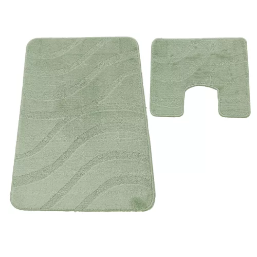 Komplet łazienkowy Montana z wycięciem Symphony Almond Komplet (50 cm x 80 cm i 40 cm x 50 cm)