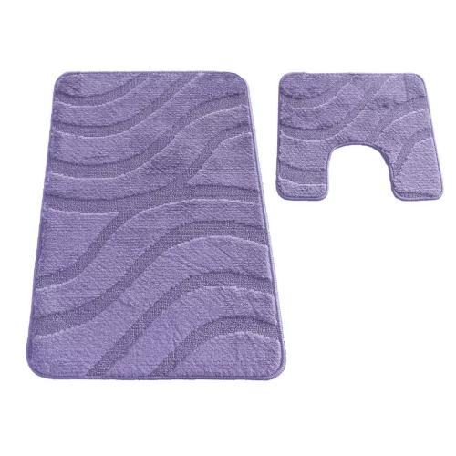 Komplet łazienkowy Montana z wycięciem Symphony D.Lilac Komplet (50 cm x 80 cm i 40 cm x 50 cm)