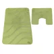 Komplet łazienkowy Montana z wycięciem Symphony Green Komplet (50 cm x 80 cm i 40 cm x 50 cm)