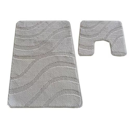 Dy. 2 részes fürdőszoba szett Montana Symphony Sand szürke (50 cm x 80 cm és 40 cm x 50 cm)