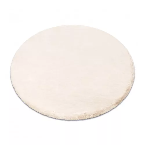 Modern szőnyeg Teddy NEW sand 52 kör shaggy, plüss, nagyon vastag, bézs kerék 160 cm