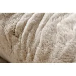 Modern szőnyeg Teddy NEW sand 52 kör shaggy, plüss, nagyon vastag, bézs kerék 160 cm