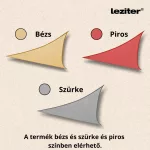 Rana napvitorla háromszög alakú 3x3x3 m bézs