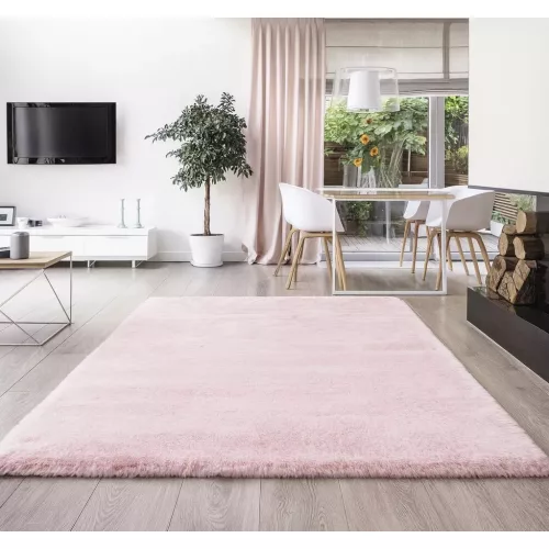 TRD. Luxus pihe-puha Nyuszi szőnyeg 120x170cm Rózsaszín