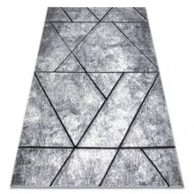   Modern COZY szőnyeg 8872 Wall, Geometriai, háromszögek - szürke / kék 140x190 cm