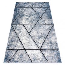   Modern COZY szőnyeg 8872 Wall, Geometriai, háromszögek - kék 120x170 cm