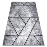 Kab. Modern COZY szőnyeg 8872 Wall, Geometriai, háromszögek - szürke / kék 120x170 cm