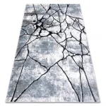 Kab. Modern COZY szőnyeg 8873 Cracks, repedt beton - világos szürke / kék 120x170 cm