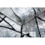 Kab. Modern COZY szőnyeg 8873 Cracks, repedt beton - világos szürke / kék 120x170 cm