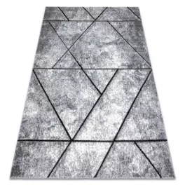   Kab. Modern COZY szőnyeg 8872 Wall, Geometriai, háromszögek - szürke / kék 80x150 cm