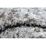 Kab. Modern COZY szőnyeg 8872 Kör Wall, Geometriai, háromszögek - barna kör 160 cm