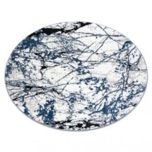   Modern COZY szőnyeg 8871 Kör, Marble, Márvány  - kék kör 100 cm