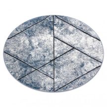   Modern COZY szőnyeg 8872 Kör Wall, Geometriai, háromszögek - kék kör 100 cm