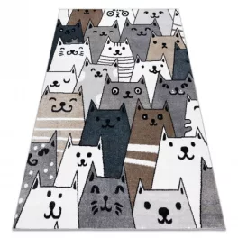   Kab. Szőnyeg FUN Gatti gyerekeknek, macskák, állatok színes 200x290 cm
