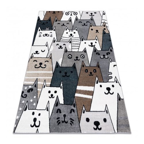 Szőnyeg FUN Gatti gyerekeknek, macskák, állatok színes 200x290 cm