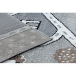 Kab. Szőnyeg FUN Strade gyerekeknek, utca, város szürke 200x290 cm