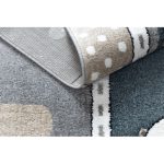 Kab. Szőnyeg FUN Strade gyerekeknek, utca, város szürke 200x290 cm