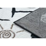 Kab. Szőnyeg FUN Hop gyerekeknek, ugróiskola, állatok fekete 200x290 cm