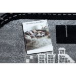 Kab. Szőnyeg FUN Track gyerekeknek, utca, város szürke 200x290 cm