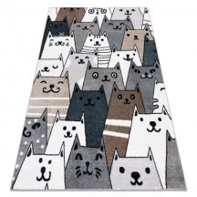   Szőnyeg FUN Gatti gyerekeknek, macskák, állatok színes 180x270 cm